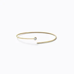 Tortoise-Shihara Jewelry*Shihara One-Stone Hoop Bracelet