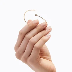 Tortoise-Shihara Jewelry*Shihara One-Stone Hoop Bracelet