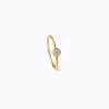 Tortoise-Shihara Jewelry*Shihara One-Stone Hoop Earring 01