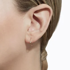 Tortoise-Shihara Jewelry*Shihara One-Stone Hoop Earring 01
