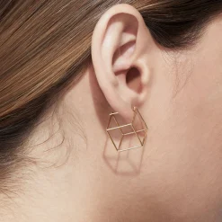 Tortoise-Shihara Jewelry*Shihara Square Earring 15