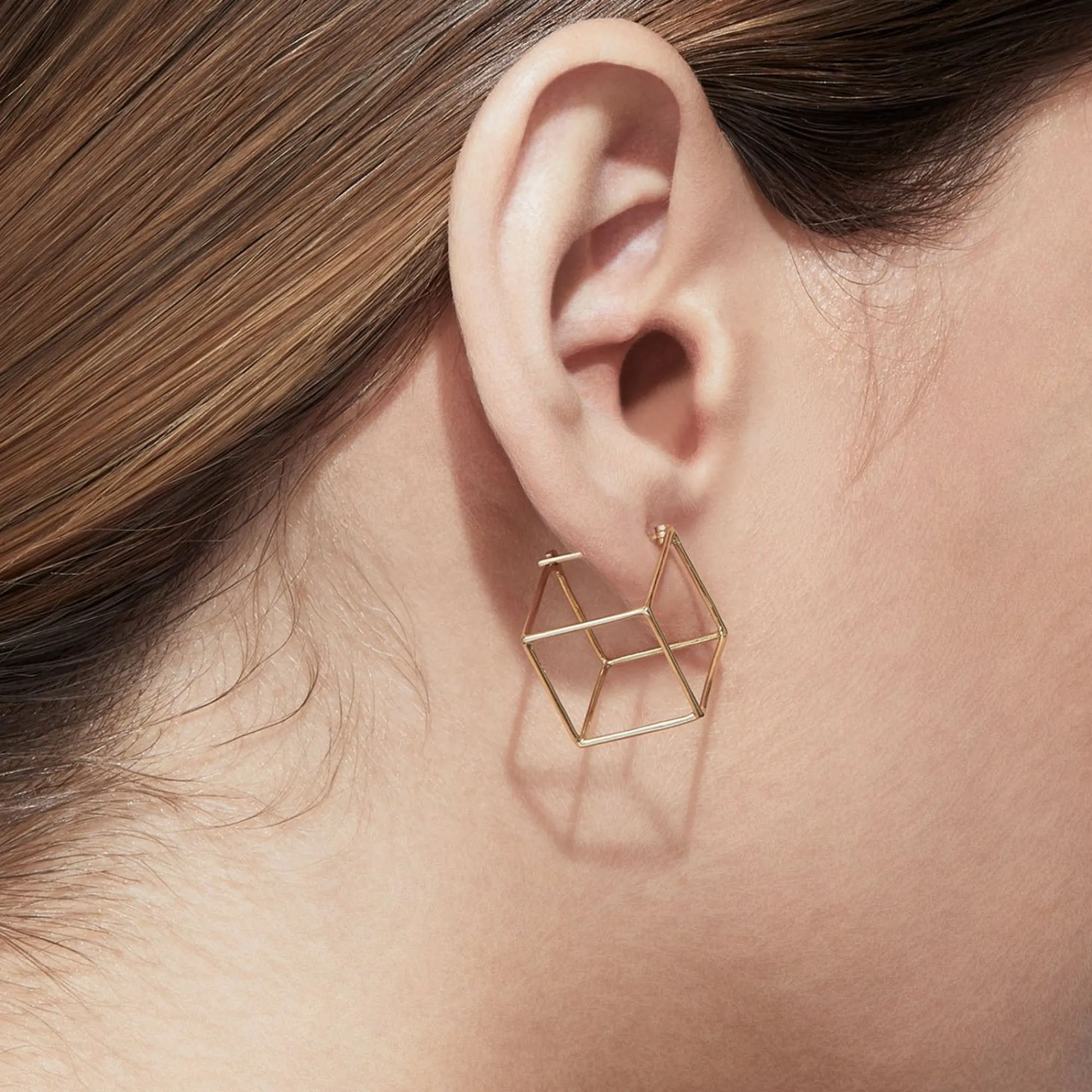 Tortoise-Shihara Jewelry*Shihara Square Earring 15