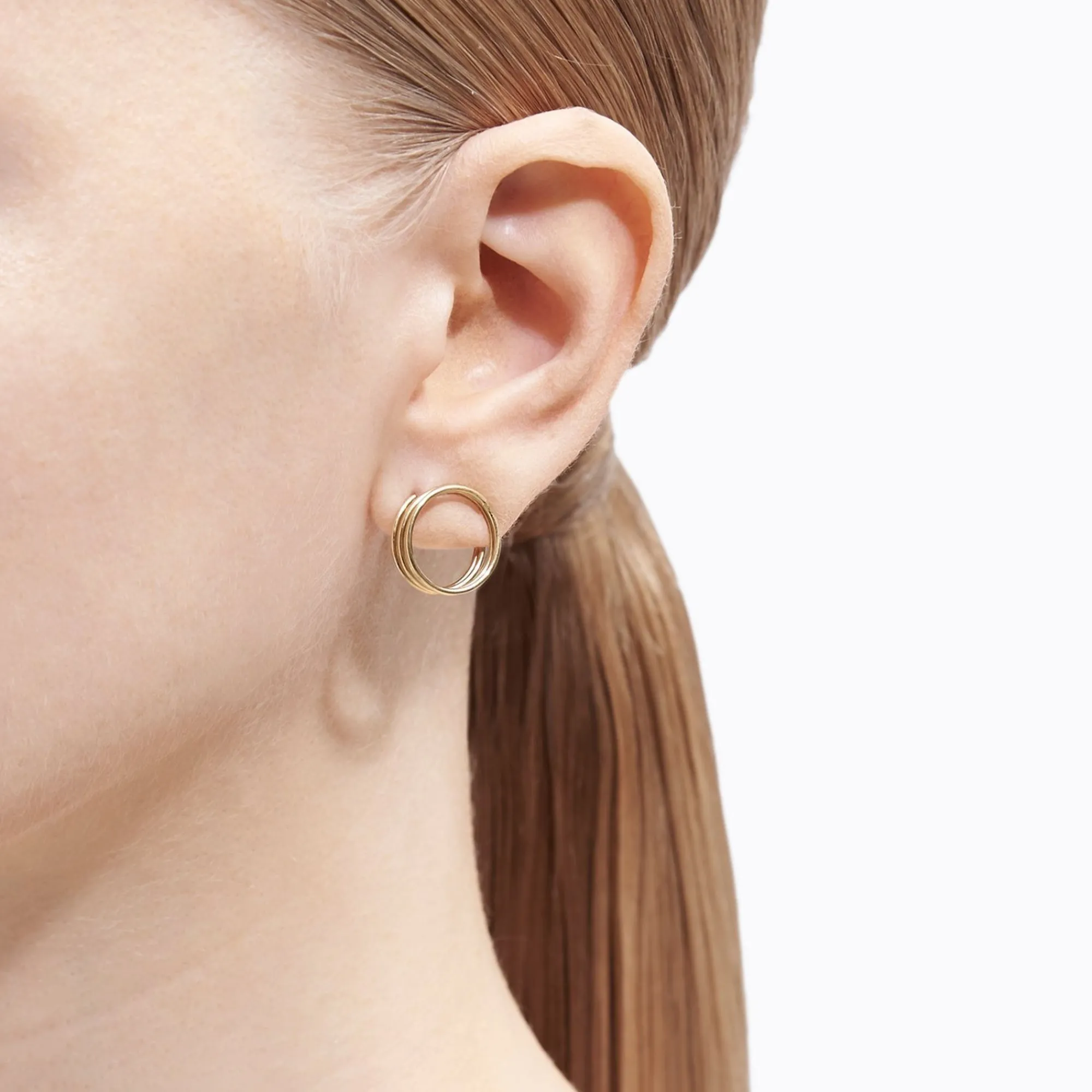 Tortoise-Shihara Jewelry*Shihara Stack Hoop Earring 01