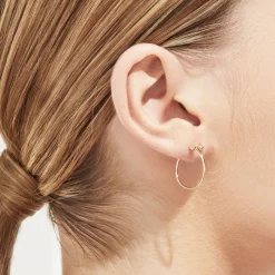 Tortoise-Shihara Jewelry*Shihara Twist Round Earring 02