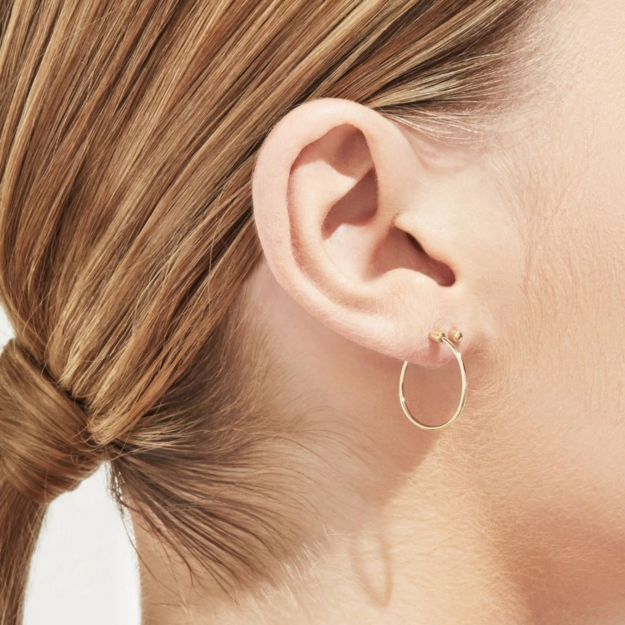 Tortoise-Shihara Jewelry*Shihara Twist Round Earring 02