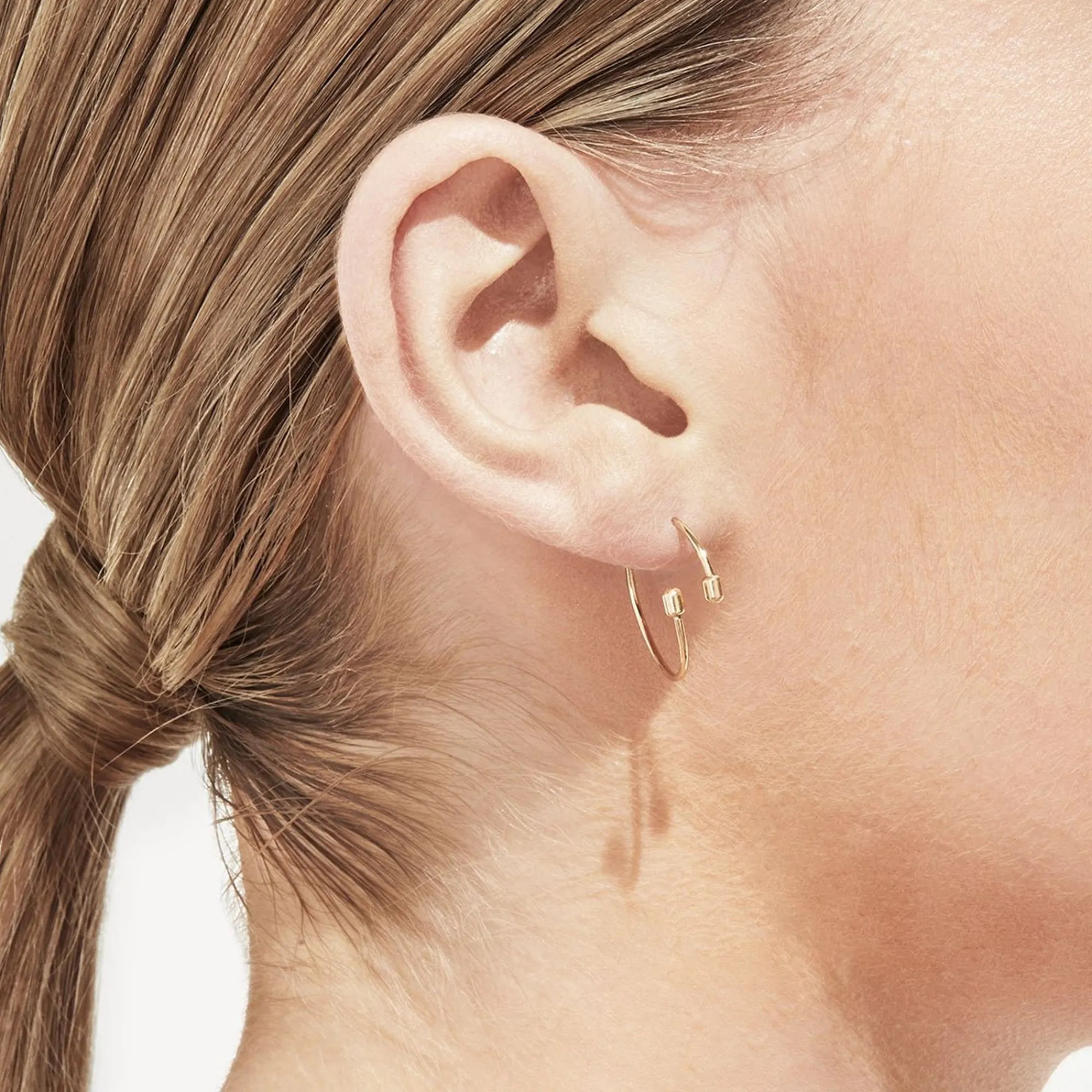 Tortoise-Shihara Jewelry*Shihara Twist Round Earring 02