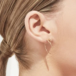 Tortoise-Shihara Jewelry*Shihara Twist Round Earring 03