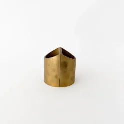 SAIKAI (Others) Office*S/N Brass Vertical Pen Stand - Downward Slant (Sn021)