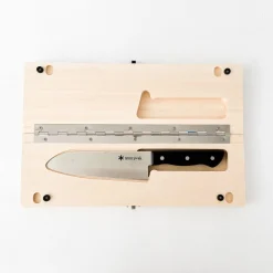 Snow Peak Outdoor*Cutting Board & Knife Set (L)