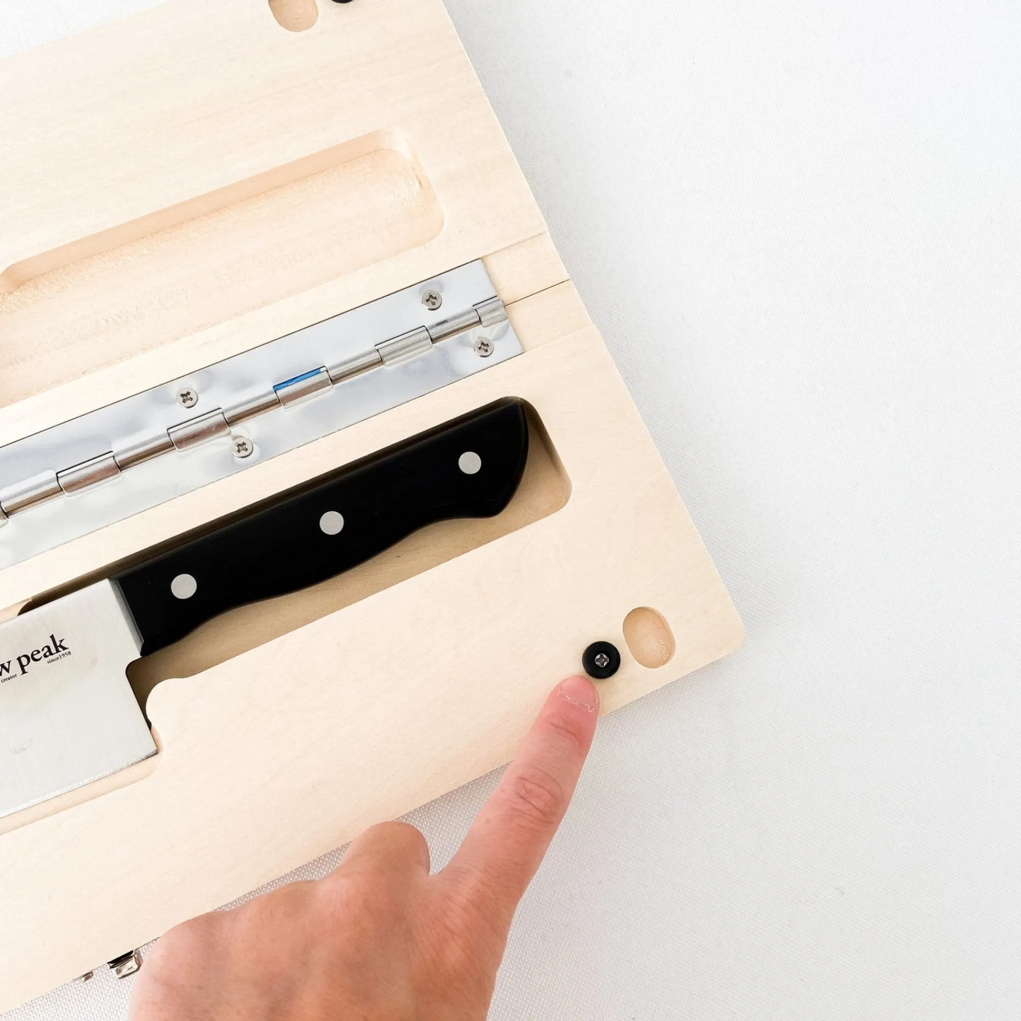 Snow Peak Outdoor*Cutting Board & Knife Set (L)
