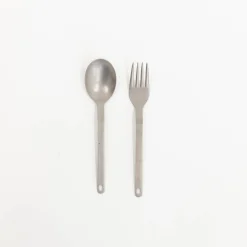 Snow Peak Outdoor*Titanium Fork & Spoon Set
