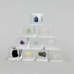 TORTOISE-yellow paper Sola Cube Home Decor*Sola Cubes - Minerals (Small)