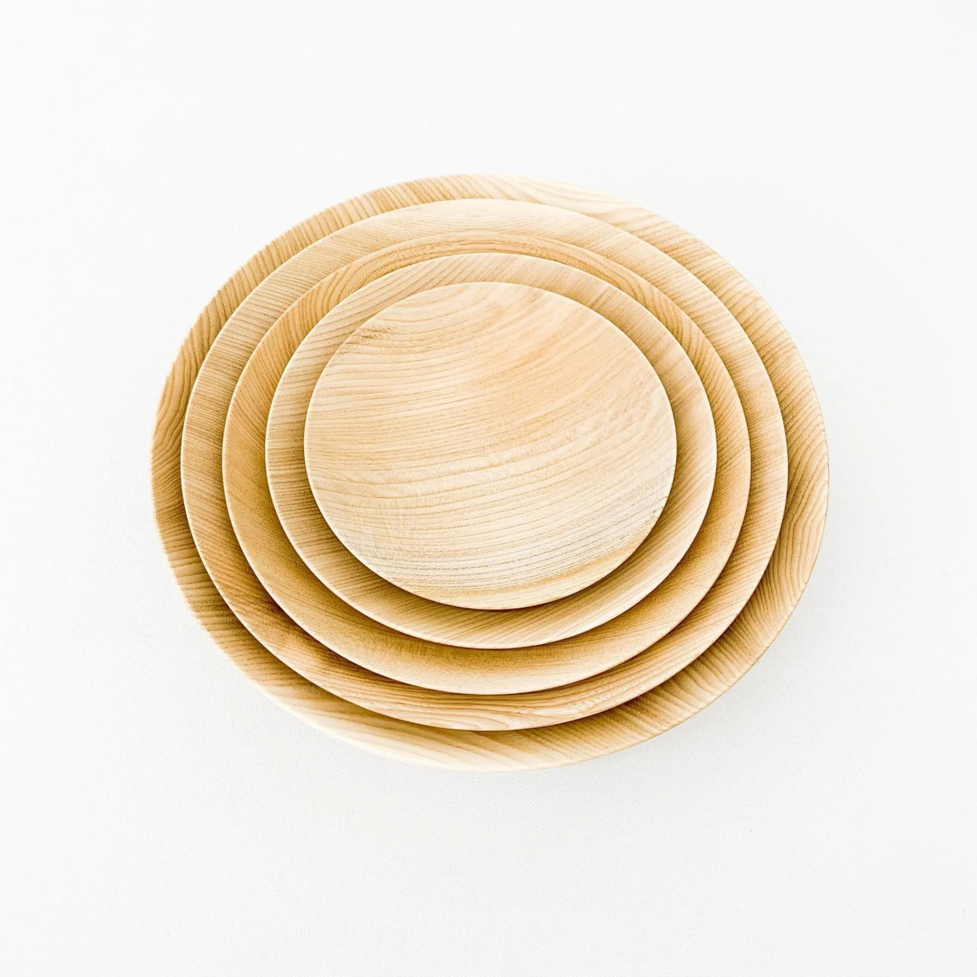 TORTOISE-yellow paper Serving*Suya Thin Wooden Bowls