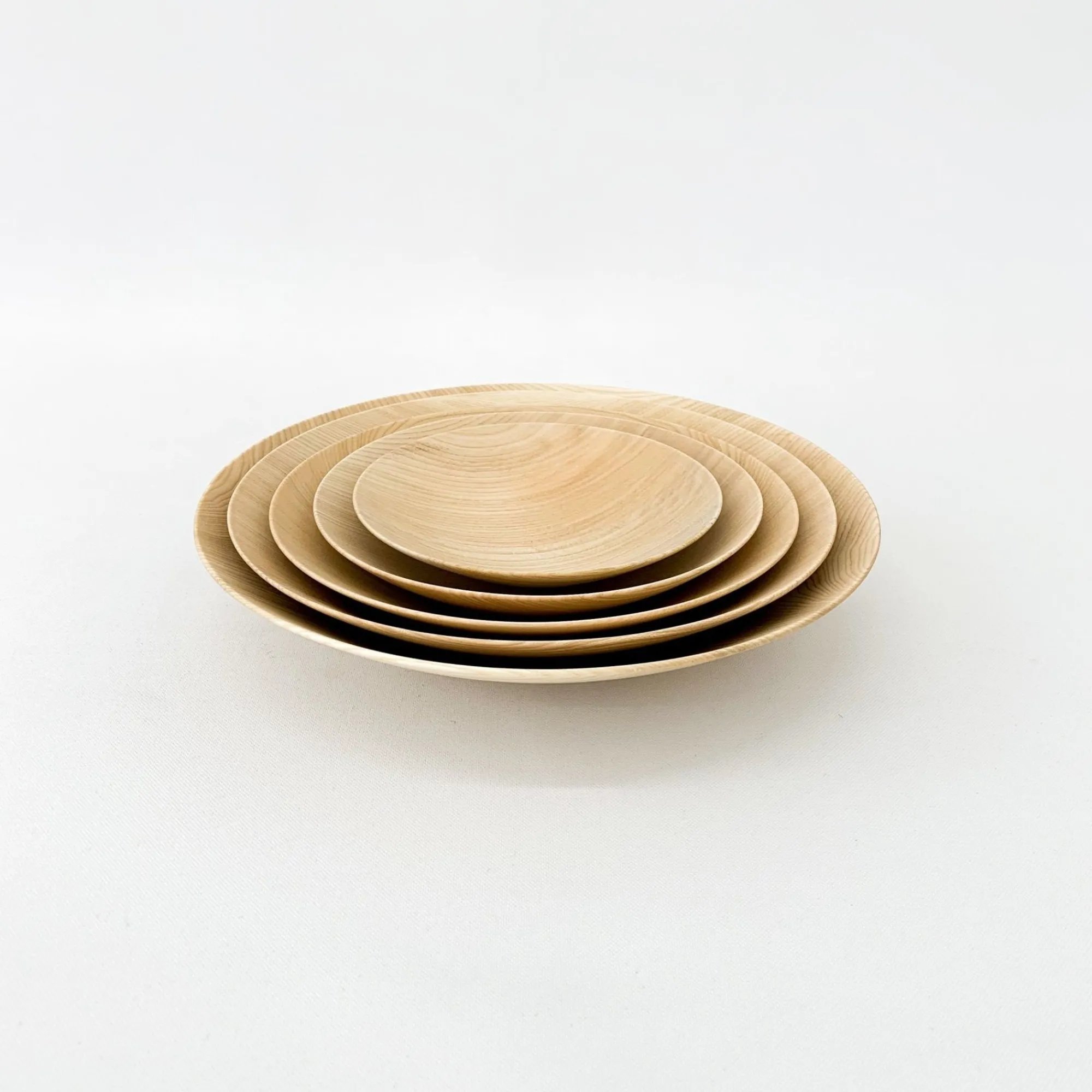 TORTOISE-yellow paper Serving*Suya Thin Wooden Bowls