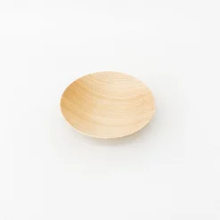 TORTOISE-yellow paper Serving*Suya Thin Wooden Bowls