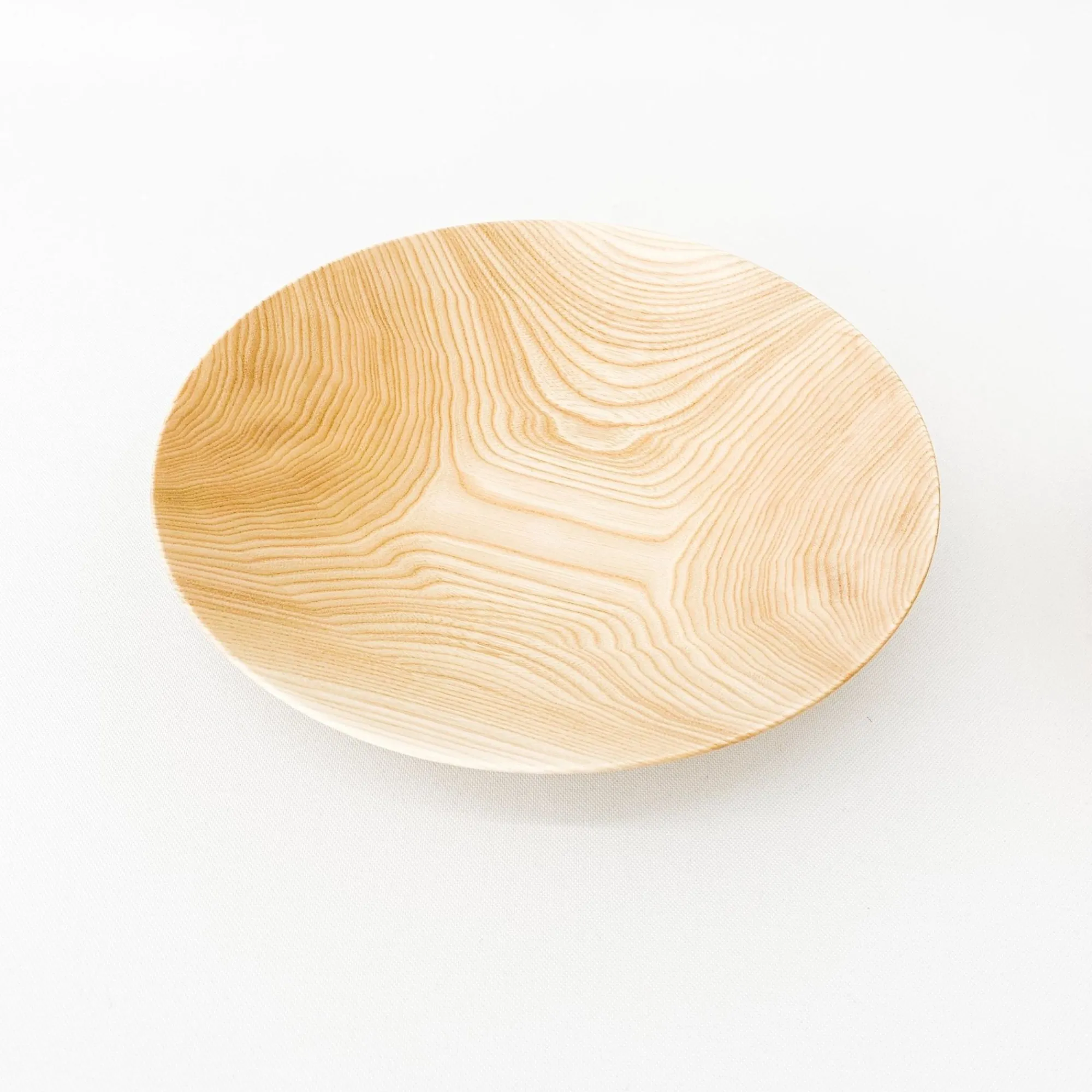 TORTOISE-yellow paper Serving*Suya Thin Wooden Bowls