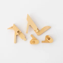 TORTOISE-yellow paper Kids & Baby*Takizawa Plywood Animal Puzzles