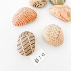 TORTOISE-yellow paper Office*Takizawa Plywood Koishi Paperweights