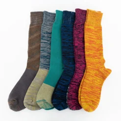 TORTOISE-yellow paper Niime Tamaki Small Accessories*Tamaki Niime Organic Cotton Unisex Socks