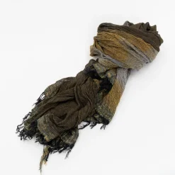 TORTOISE-yellow paper Niime Tamaki Small Accessories*Tamaki Niime Organic Cotton Shawls - Large