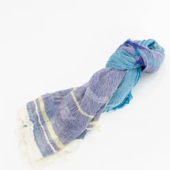 TORTOISE-yellow paper Niime Tamaki Small Accessories*Tamaki Niime Organic Cotton Shawls - Large