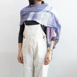 TORTOISE-yellow paper Niime Tamaki Small Accessories*Tamaki Niime Organic Cotton Shawls - Large