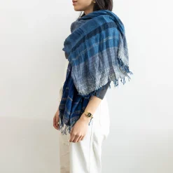 TORTOISE-yellow paper Niime Tamaki Small Accessories*Tamaki Niime Organic Cotton Shawls - Large