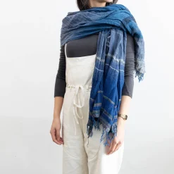 TORTOISE-yellow paper Niime Tamaki Small Accessories*Tamaki Niime Organic Cotton Shawls - Large