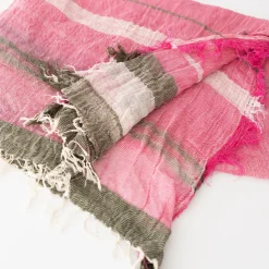 TORTOISE-yellow paper Niime Tamaki Small Accessories*Tamaki Niime Organic Cotton Shawls - Large