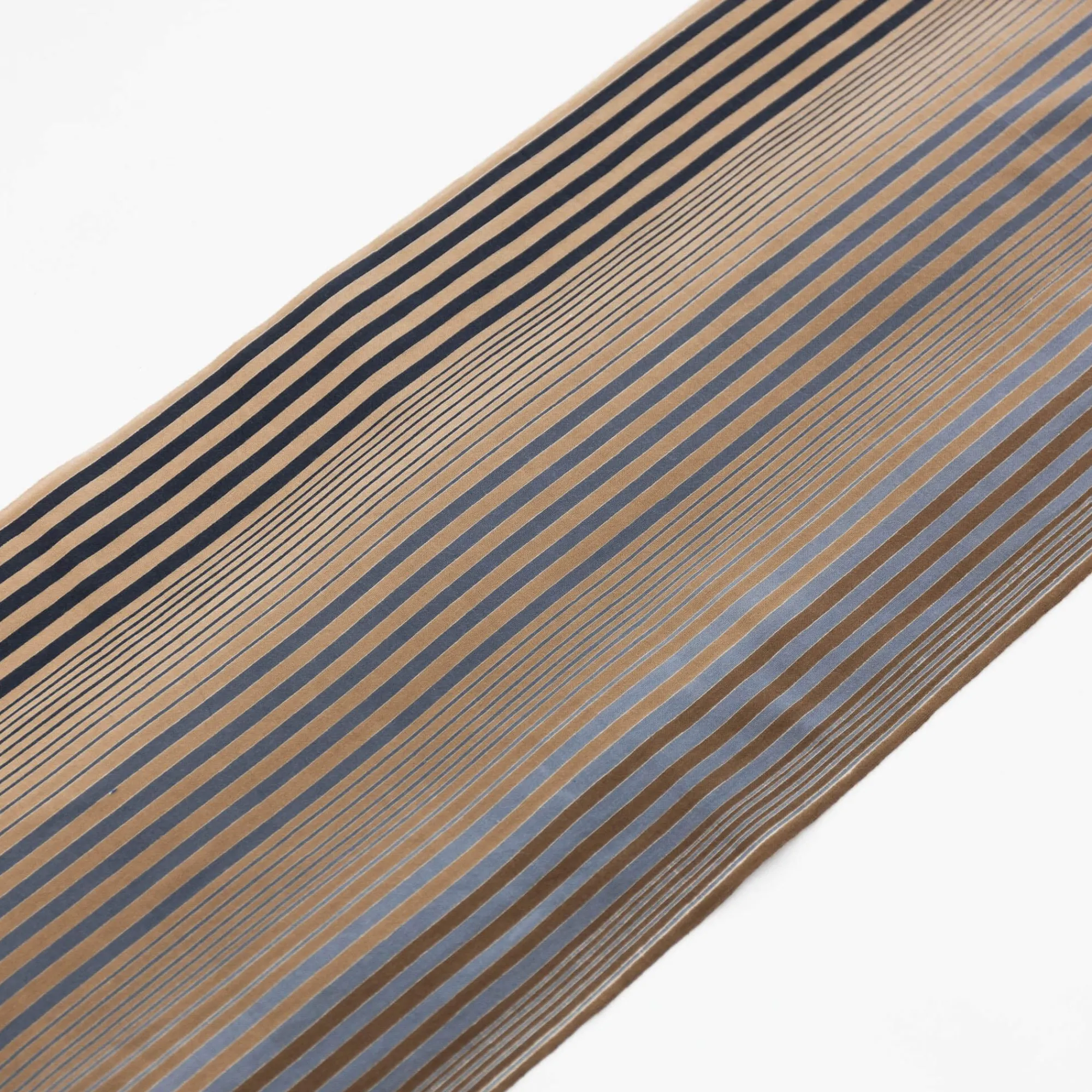TORTOISE-Kamawanu Contemporary*Tenugui - Beige And Blue Stripes