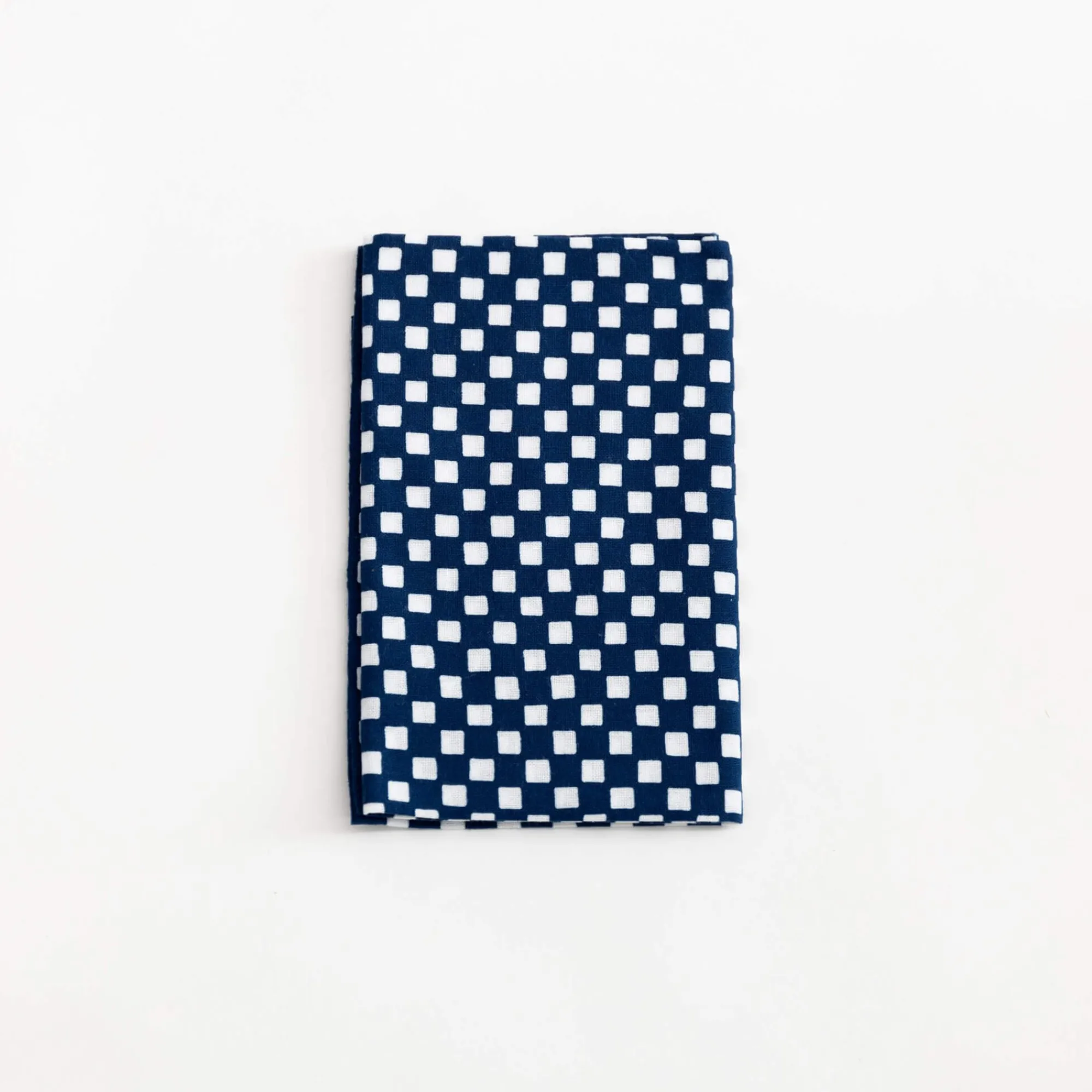TORTOISE-Kamawanu Contemporary*Tenugui - Blue Checkerboard
