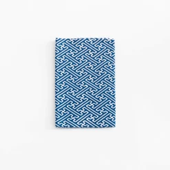 TORTOISE-Kamawanu Traditional*Tenugui - Blue Jigsaw