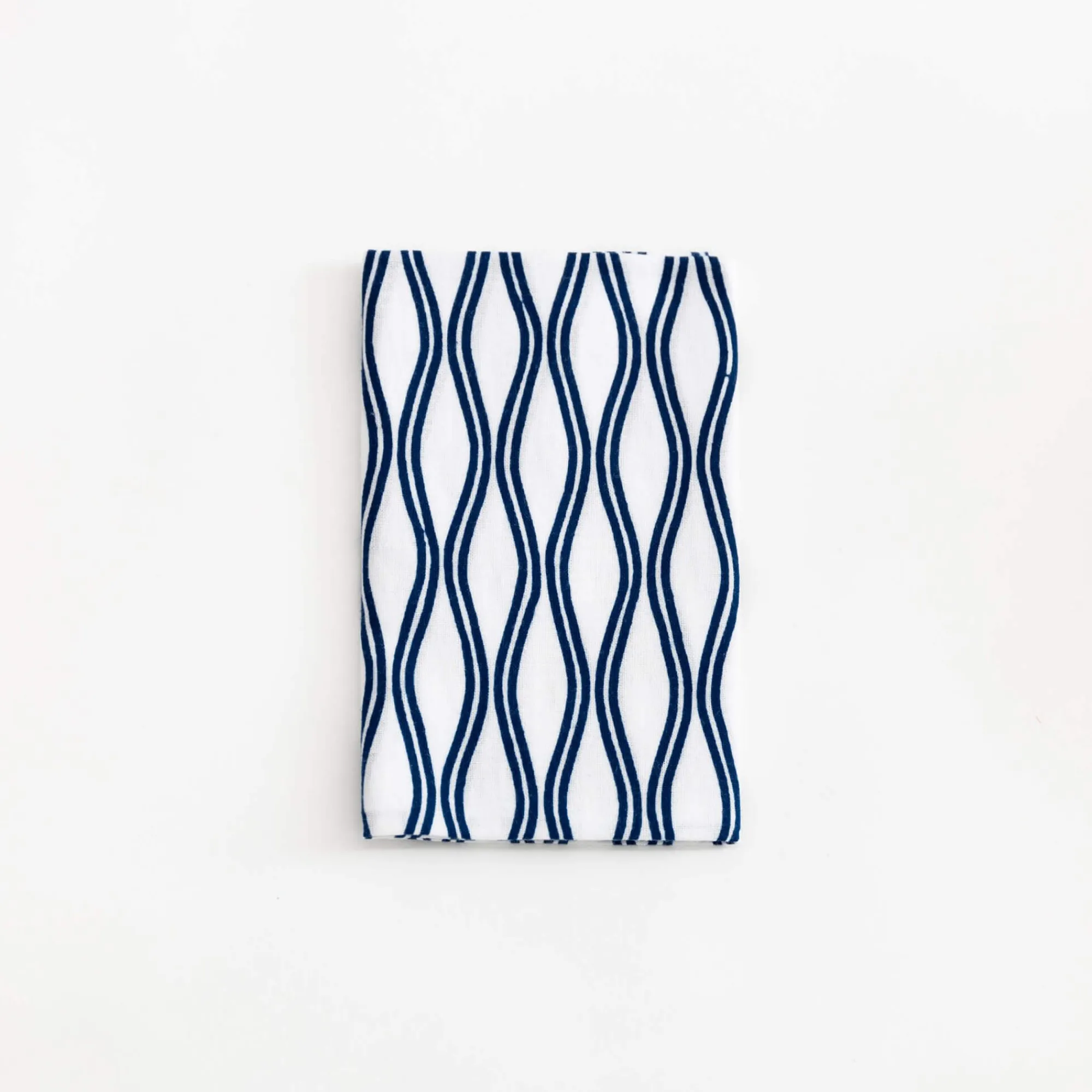 TORTOISE-Kamawanu Contemporary*Tenugui - Blue Vertical Waves