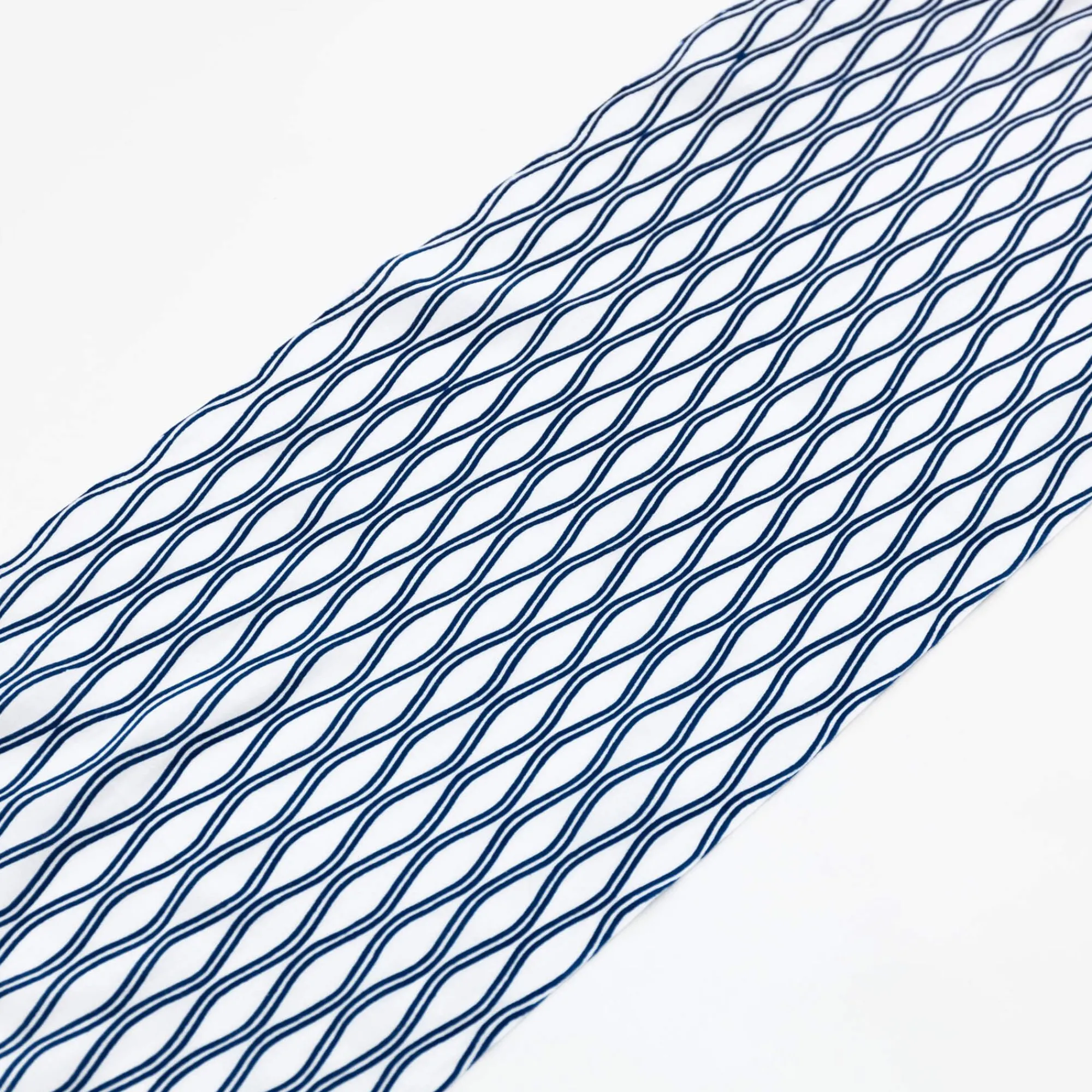 TORTOISE-Kamawanu Contemporary*Tenugui - Blue Vertical Waves