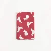 TORTOISE-Kamawanu Animals*Tenugui - Bunnies On Red