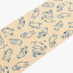TORTOISE-Kamawanu Animals*Tenugui - Cats Bathing In Blue
