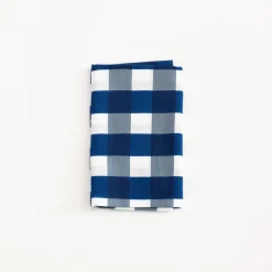 TORTOISE-Kamawanu Contemporary*Tenugui - Checkers White And Blue