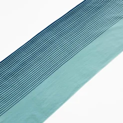 TORTOISE-Kamawanu Contemporary*Tenugui - Turquoise Step Stripe