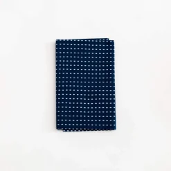 TORTOISE-Kamawanu Traditional*Tenugui - White Dash On Blue