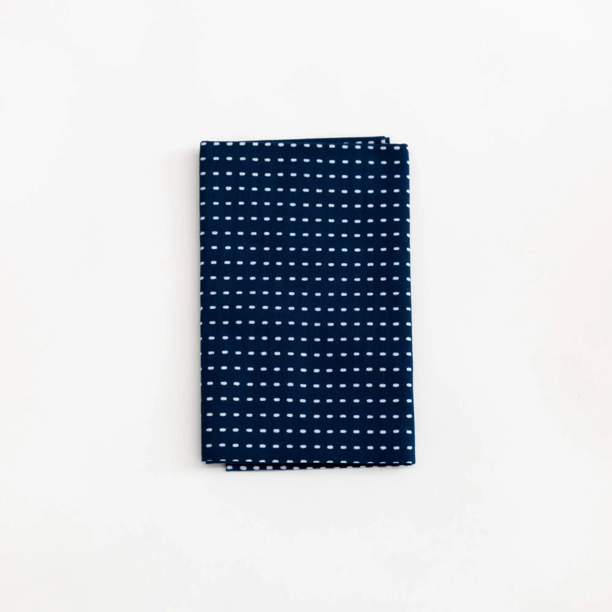 TORTOISE-Kamawanu Traditional*Tenugui - White Dash On Blue