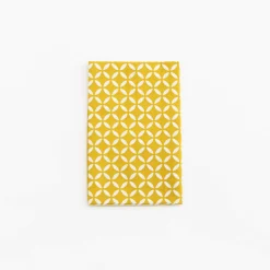 TORTOISE-Kamawanu Contemporary*Tenugui - Yellow Diamond On White