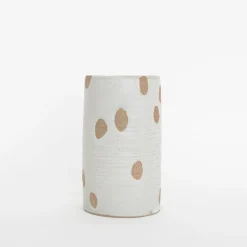 Tomoro Pottery Home Decor*Ceramic Petal Cylinder