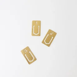 JP TRADING Office*Traveler'S Company Brass Number Clip