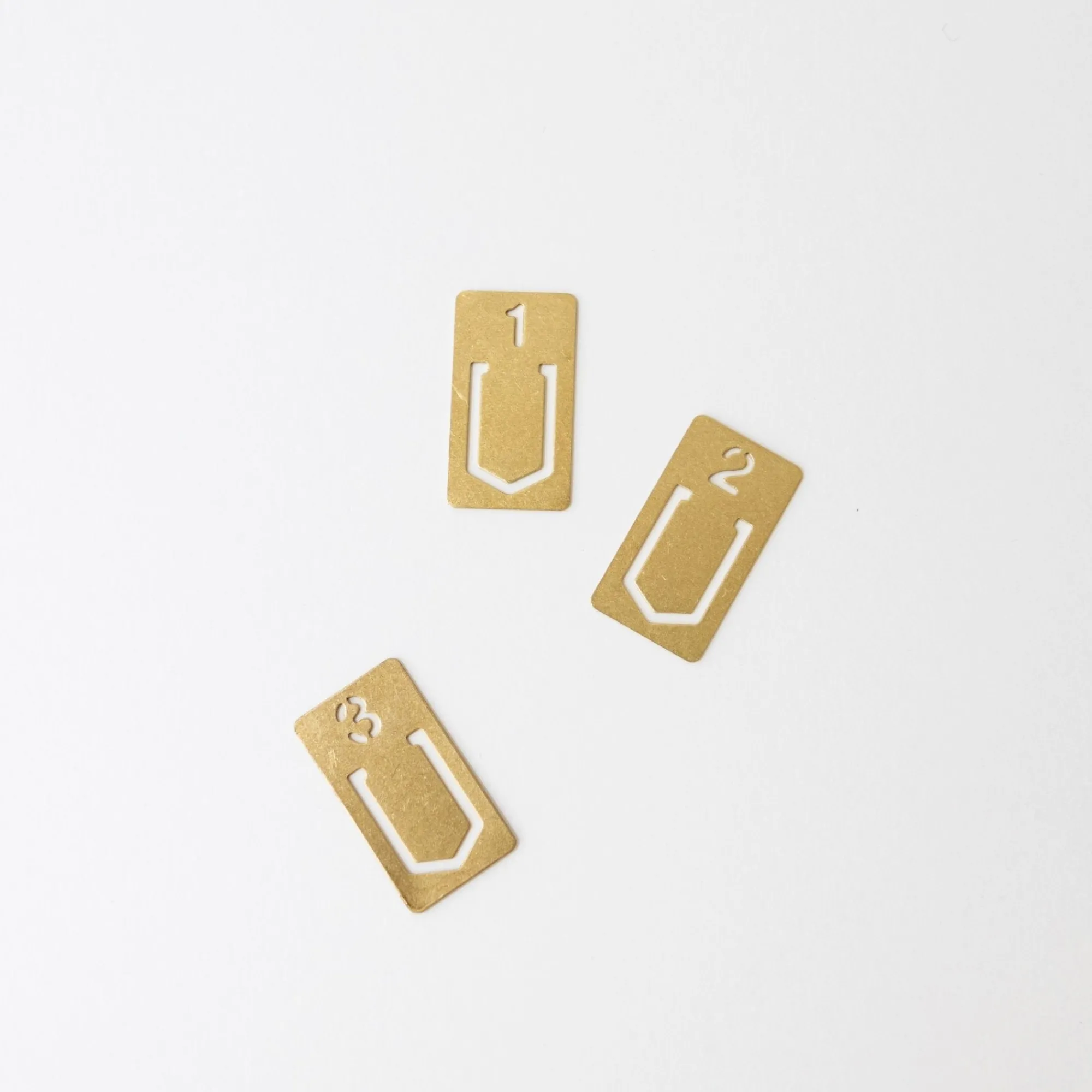 JP TRADING Office*Traveler'S Company Brass Number Clip