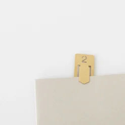 JP TRADING Office*Traveler'S Company Brass Number Clip