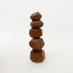 TORTOISE-yellow paper Kids & Baby*Tumi-Ishi Building Blocks - Walnut