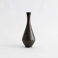 TORTOISE-yellow paper Home Decor*Vintage Bronze Vases