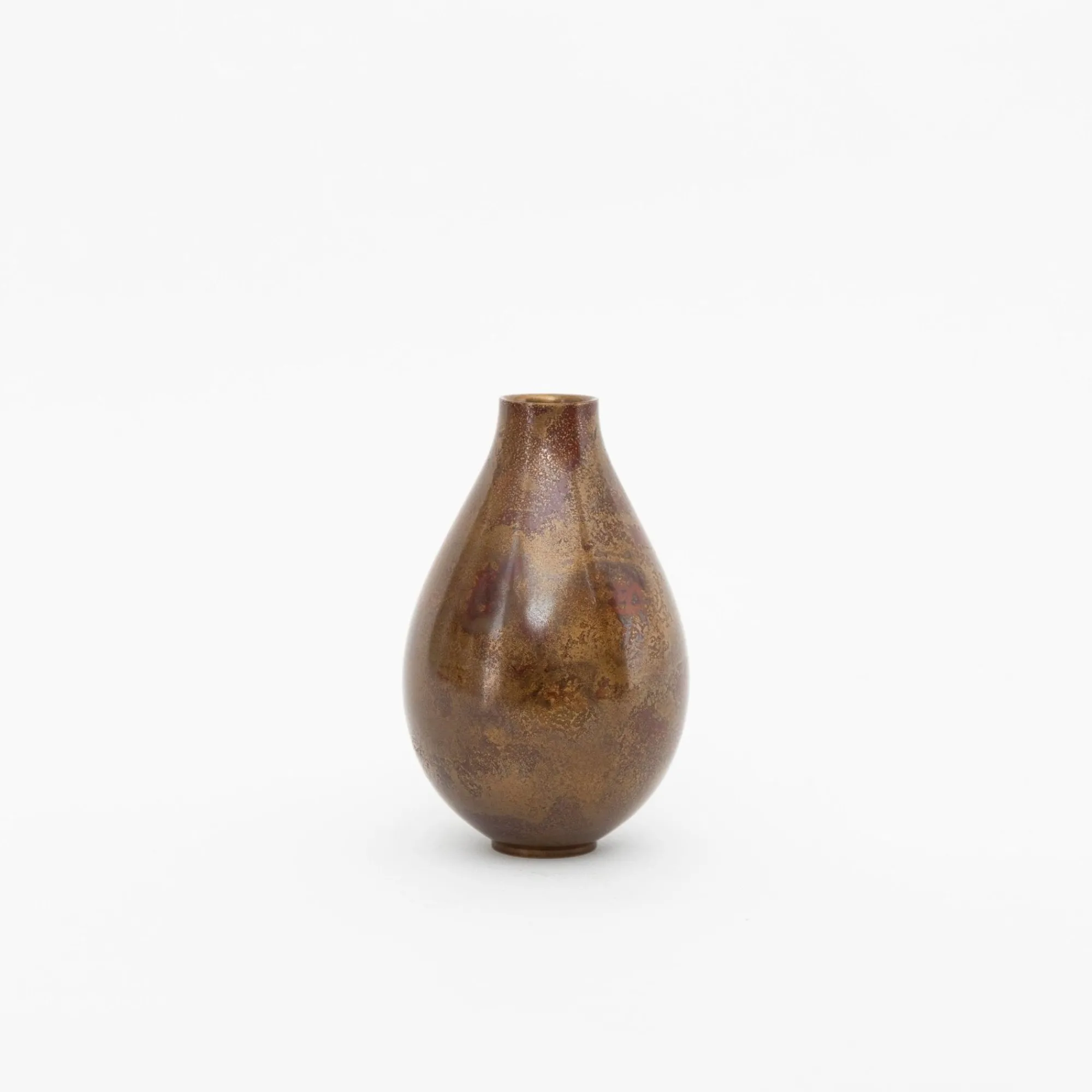 TORTOISE-yellow paper Home Decor*Vintage Bronze Vases