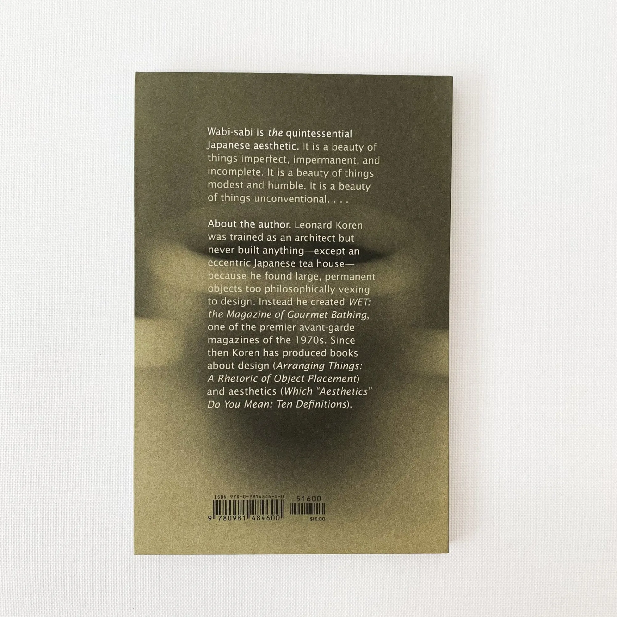 Leonard Koren Books*Wabi Sabi' By