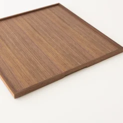 SAIKAI (Others) Serving*Walnut Square Tray [Ts1034]